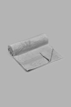 Load image into Gallery viewer, Redtag-Light-Grey-Textured-Cotton-Bath-Sheet-Bath-Sheets-Home-Bathroom-
