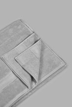 Load image into Gallery viewer, Redtag-Light-Grey-Textured-Cotton-Bath-Sheet-Bath-Sheets-Home-Bathroom-