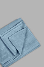 Load image into Gallery viewer, Redtag-Blue-Textured-Cotton-Hand-Towel-Hand-Towels-Home-Bathroom-