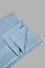 Load image into Gallery viewer, Redtag-Blue-Textured-Cotton-Bath-Sheet-Bath-Sheets-Home-Bathroom-