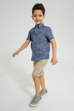 Load image into Gallery viewer, Redtag-Olive-Print-Short-Sleeve-Shirt-Boys-Shirts,-Colour:Olive,-Filter:Boys-(2-to-8-Yrs),-New-In,-New-In-BOY,-Non-Sale,-S22B,-Section:Kidswear-Boys-2 to 8 Years