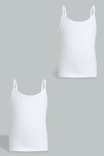 Load image into Gallery viewer, Redtag-White-2-Pc-Pack-Vest-365,-Colour:White,-Filter:Girls-(2-to-8-Yrs),-Girls-Vests,-New-In,-New-In-GIR,-Non-Sale,-Section:Kidswear-Girls-2 to 8 Years