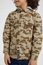 تنزيل الصورة على معرض الصور، Redtag-Tan-Camo-Print-Hooded-Shirt-Boys-Shirts,-Colour:Tan,-Filter:Boys-(2-to-8-Yrs),-New-In,-New-In-BOY,-Non-Sale,-Section:Kidswear,-W21B-Boys-2 to 8 Years