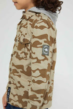 تنزيل الصورة على معرض الصور، Redtag-Tan-Camo-Print-Hooded-Shirt-Boys-Shirts,-Colour:Tan,-Filter:Boys-(2-to-8-Yrs),-New-In,-New-In-BOY,-Non-Sale,-Section:Kidswear,-W21B-Boys-2 to 8 Years