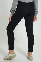 تنزيل الصورة على معرض الصور، Redtag-Black-Long-Length-Legging-Leggings-Senior-Girls-9 to 14 Years