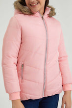 تنزيل الصورة على معرض الصور، Redtag-Pink-Faux-Fur-Hooded-Padded-Jacket-Colour:Pink,-EHW,-Filter:Senior-Girls-(9-to-14-Yrs),-GSR-Jackets,-New-In,-New-In-GSR,-Non-Sale,-Section:Kidswear,-W21B-Senior-Girls-9 to 14 Years