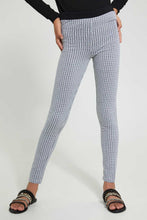 Load image into Gallery viewer, Black And White Checkered Legging