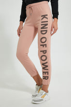 تنزيل الصورة على معرض الصور، Redtag-Blue-Basic-Jogger-With-Side-Applique-Joggers-Women's-