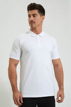 Load image into Gallery viewer, Redtag-White-Polo-Shirt-Colour:White,-Filter:Men's-Clothing,-Men-T-Shirts,-New-In,-New-In-Men,-Non-Sale,-Section:Men,-TBL,-W21B-Men's-