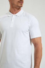 Load image into Gallery viewer, Redtag-White-Polo-Shirt-Colour:White,-Filter:Men's-Clothing,-Men-T-Shirts,-New-In,-New-In-Men,-Non-Sale,-Section:Men,-TBL,-W21B-Men's-