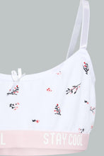 Load image into Gallery viewer, Redtag-Light-Pink-X-Floral-Print-Bra-(2Pack)-Non-Padded-Senior-Girls-9 to 14 Years