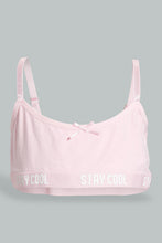 Load image into Gallery viewer, Redtag-Light-Pink-X-Floral-Print-Bra-(2Pack)-Non-Padded-Senior-Girls-9 to 14 Years