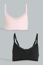 تنزيل الصورة على معرض الصور، Redtag-Lt-Pink-X-Black-Bra-(2Pack)-365,-Colour:Assorted,-Filter:Senior-Girls-(9-to-14-Yrs),-GSR-Bras,-New-In,-New-In-GSR,-Non-Sale,-Section:Kidswear-Senior-Girls-9 to 14 Years