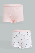 Load image into Gallery viewer, Redtag-Lt-Pink-X-Floral-Print-Brief-(2Pack)-365,-Colour:Assorted,-Filter:Senior-Girls-(9-to-14-Yrs),-GSR-Briefs,-New-In,-New-In-GSR,-Non-Sale,-Section:Kidswear-Senior-Girls-9 to 14 Years