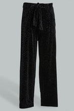 تنزيل الصورة على معرض الصور، Redtag-Black-Wideleg-Velvet-Culottes-Trousers-Senior-Girls-9 to 14 Years