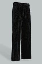 تنزيل الصورة على معرض الصور، Redtag-Black-Wideleg-Velvet-Culottes-Trousers-Senior-Girls-9 to 14 Years