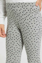 Load image into Gallery viewer, Redtag-Grey-Polka-Dot-Print-Jegging-Jeggings-Girls-2 to 8 Years