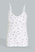Load image into Gallery viewer, Redtag-Lt-Blue-X-Floral-Vest-(2Pack)-Vests-Senior-Girls-9 to 14 Years