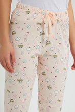 Load image into Gallery viewer, Redtag-Peach-Printed-Pyjama-Bottom-(2-Pack)-Pyjama-Bottoms-Women's-