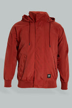 تنزيل الصورة على معرض الصور، Redtag-Red-Hooded-Jacket-Jackets-Men's-
