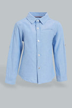 تنزيل الصورة على معرض الصور، Redtag-Black-Oxford-Shirt-Casual-Shirts-Infant-Boys-3 to 24 Months