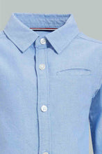 تنزيل الصورة على معرض الصور، Redtag-Black-Oxford-Shirt-Casual-Shirts-Infant-Boys-3 to 24 Months