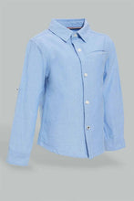 تنزيل الصورة على معرض الصور، Redtag-Black-Oxford-Shirt-Casual-Shirts-Infant-Boys-3 to 24 Months