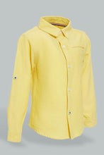 تنزيل الصورة على معرض الصور، Redtag-Yelllow-Oxford-Shirt-Casual-Shirts-Infant-Boys-3 to 24 Months