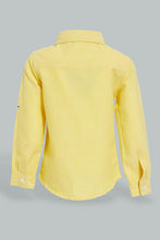 تنزيل الصورة على معرض الصور، Redtag-Yelllow-Oxford-Shirt-Casual-Shirts-Infant-Boys-3 to 24 Months
