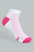 Load image into Gallery viewer, Redtag-White-Yarn-Dyed-Ankle-Socks-(3-Pack)-365,-Colour:Assorted,-Filter:Women's-Clothing,-New-In,-New-In-Women,-Non-Sale,-Section:Women,-Women-Socks-Women's-