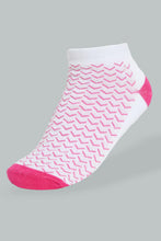 Load image into Gallery viewer, Redtag-White-Yarn-Dyed-Ankle-Socks-(3-Pack)-365,-Colour:Assorted,-Filter:Women's-Clothing,-New-In,-New-In-Women,-Non-Sale,-Section:Women,-Women-Socks-Women's-