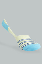 Load image into Gallery viewer, Redtag-White/Blue-Yarn-Dyed-Stripe-Invisible-Socks-(3-Pack)-365,-Colour:Assorted,-Filter:Women's-Clothing,-New-In,-New-In-Women,-Non-Sale,-Section:Women,-Women-Socks-Women's-