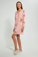 Load image into Gallery viewer, Redtag-Floral-Printed-Placket-Nightshirt-Nightshirts-Women's-