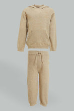 Load image into Gallery viewer, Beige Knitted Jog Set With a Hoody (2-Piece)