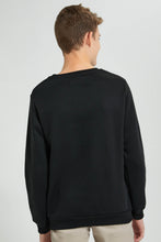 Load image into Gallery viewer, Redtag-Black-Emboss-Sweatshirt-Sweatshirts-Senior-Boys-9 to 14 Years