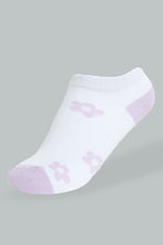 Load image into Gallery viewer, Redtag-White/Purple-Ankle-Socks-2Pcs-Pack-365,-Colour:Assorted,-Filter:Senior-Girls-(9-to-14-Yrs),-GSR-Socks,-New-In,-New-In-GSR,-Non-Sale,-Section:Kidswear-Senior-Girls-