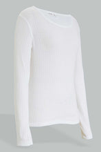Load image into Gallery viewer, Redtag-White-Thermal-Top-365,-Colour:White,-Filter:Senior-Girls-(9-to-14-Yrs),-GSR-Thermals,-New-In,-New-In-GSR,-Non-Sale,-Section:Kidswear-Senior-Girls-9 to 14 Years