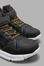 Load image into Gallery viewer, Redtag-Grey-Material-Block-High-Top-BSR-Trainers,-Character,-Colour:Mid-Grey,-Filter:Boys-Footwear-(5-to-14-Yrs),-New-In,-New-In-BSR-FOO,-Non-Sale,-W21B-Senior-Boys-