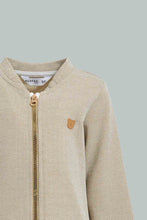تنزيل الصورة على معرض الصور، Redtag-Beige-Woven-Striped-Zip-Through-Jog-Set-Jog-Sets-Infant-Boys-3 to 24 Months