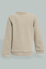 تنزيل الصورة على معرض الصور، Redtag-Beige-Woven-Striped-Zip-Through-Jog-Set-Jog-Sets-Infant-Boys-3 to 24 Months