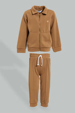 تنزيل الصورة على معرض الصور، Redtag-Brown-Woven-Jog-Set-With-Pocket-Jog-Sets-Infant-Boys-3 to 24 Months