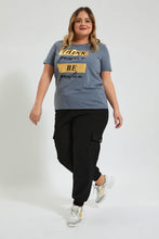 تنزيل الصورة على معرض الصور، Redtag-Navy-Graphic-T-Shirt-Colour:Navy,-Deals:20%OFF,-Filter:Plus-Size,-LDP-T-Shirts,-New-In,-New-In-LDP,-Non-Sale,-Section:Women,-W21B-Women's-