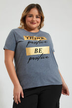 تنزيل الصورة على معرض الصور، Redtag-Navy-Graphic-T-Shirt-Colour:Navy,-Deals:20%OFF,-Filter:Plus-Size,-LDP-T-Shirts,-New-In,-New-In-LDP,-Non-Sale,-Section:Women,-W21B-Women's-