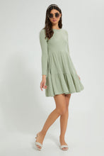 Load image into Gallery viewer, Grey Ribbed Dress