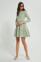Load image into Gallery viewer, Grey Ribbed Dress