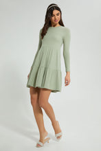 Load image into Gallery viewer, Grey Ribbed Dress