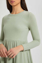 Load image into Gallery viewer, Grey Ribbed Dress