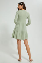 Load image into Gallery viewer, Grey Ribbed Dress