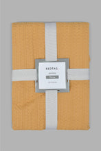 Load image into Gallery viewer, Redtag-Mustard-Waffle-Throw-Colour:Mustard,-Filter:Home-Bedroom,-HMW-BED-Throws,-New-In,-New-In-HMW-BED,-Non-Sale,-Section:Homewares,-W21B-Home-Bedroom-