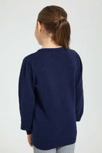 تنزيل الصورة على معرض الصور، Redtag-Navy-Bow-Applique-Pullover-Colour:Navy,-Filter:Girls-(2-to-8-Yrs),-Girls-Pullovers,-New-In,-New-In-GIR,-Non-Sale,-Section:Kidswear,-TBL,-W21B-Girls-2 to 8 Years